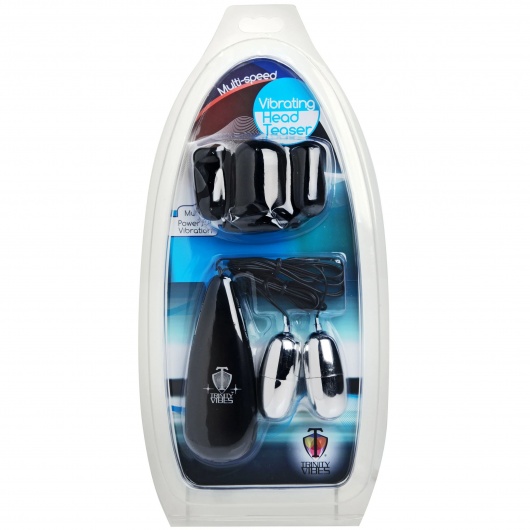 Черная стимулирующая насадка для головки полового члена Multi Speed Vibrating Penis Head Teaser - XR Brands - в Камышине купить с доставкой