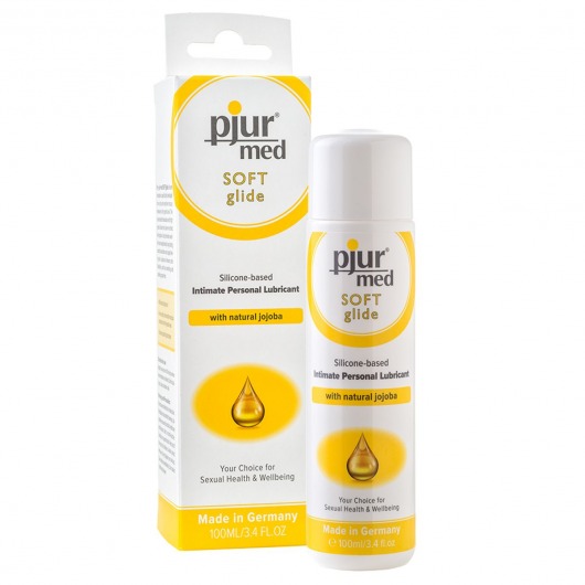 Силиконовый лубрикант с жожоба pjur MED Soft glide - 100 мл. - Pjur - купить с доставкой в Камышине