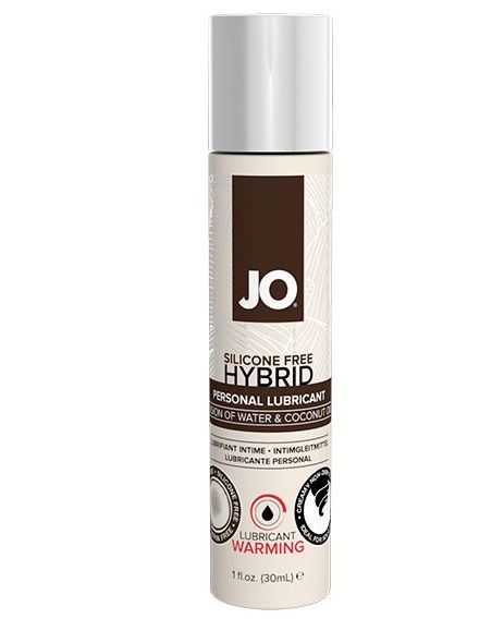 Водно-масляный лубрикант с разогревающим эффектом JO Silicone Free Hybrid Lubricant WARMING  - 30 мл. - System JO - купить с доставкой в Камышине