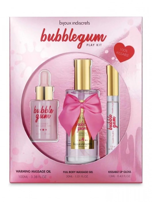 Набор средств для массажа и ласк Bubblegum Play Kit - Bijoux Indiscrets - купить с доставкой в Камышине