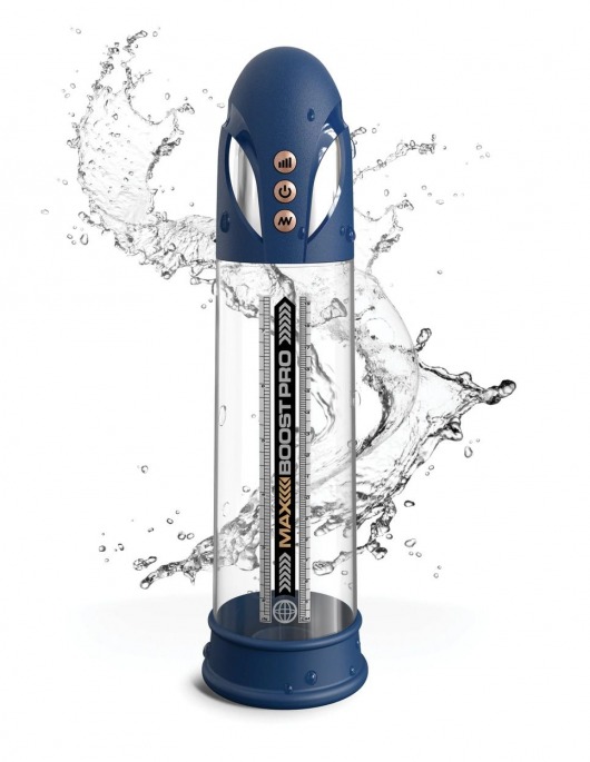 Синяя вакуумная автоматическая помпа Max Boost Pro Flow - Pipedream - в Камышине купить с доставкой