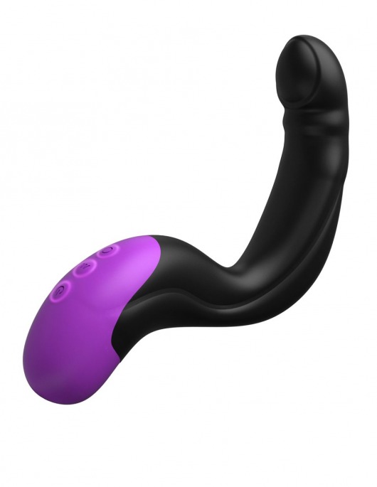 Черно-фиолетовый вибромассажёр простаты Hyper-Pulse P-Spot Massager - Pipedream - в Камышине купить с доставкой