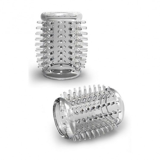 Прозрачная насадка с шипами STAY HARD COCK SLEEVE 01 CLEAR - Blush Novelties - в Камышине купить с доставкой
