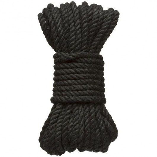 Черная верёвка для связывания и фиксации Bind Tie - 9,14 м. - Doc Johnson - купить с доставкой в Камышине