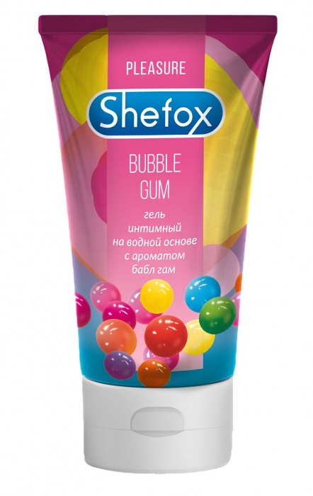 Интимная гель-смазка Shefox «Бабл гам» - 50 мл. - Shefox - купить с доставкой в Камышине