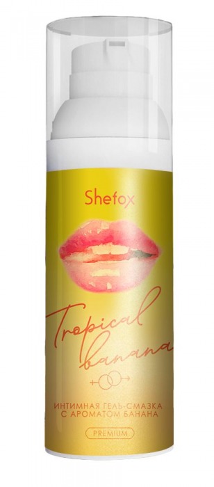 Интимная гель-смазка Shefox Premium «Тропический банан» - 50 мл. - Shefox - купить с доставкой в Камышине