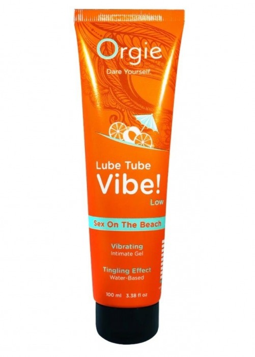 Гель с эффектом вибрации Lube Tube Vibe Low Sex On The Beach - 100 мл. - ORGIE - купить с доставкой в Камышине