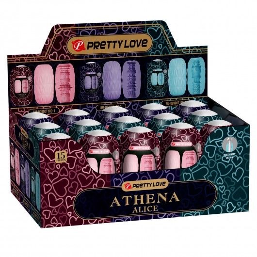 Набор из 15 мастурбаторов Athena Alice - Baile - в Камышине купить с доставкой