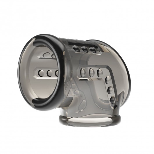 Дымчатая насадка на пенис и мошонку - Baile - в Камышине купить с доставкой