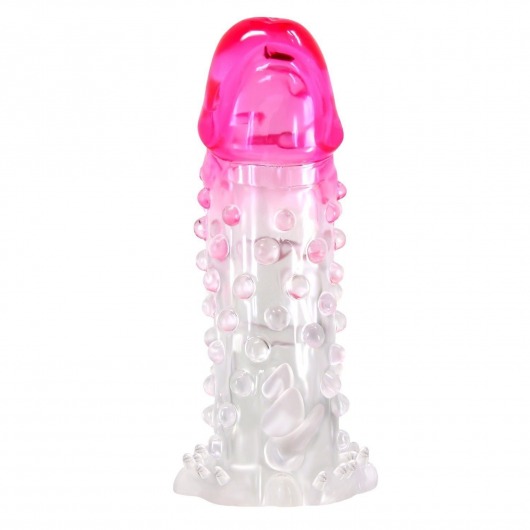 Прозрачно-розовая насадка на пенис Wilford - 13,5 см. - Baile - в Камышине купить с доставкой