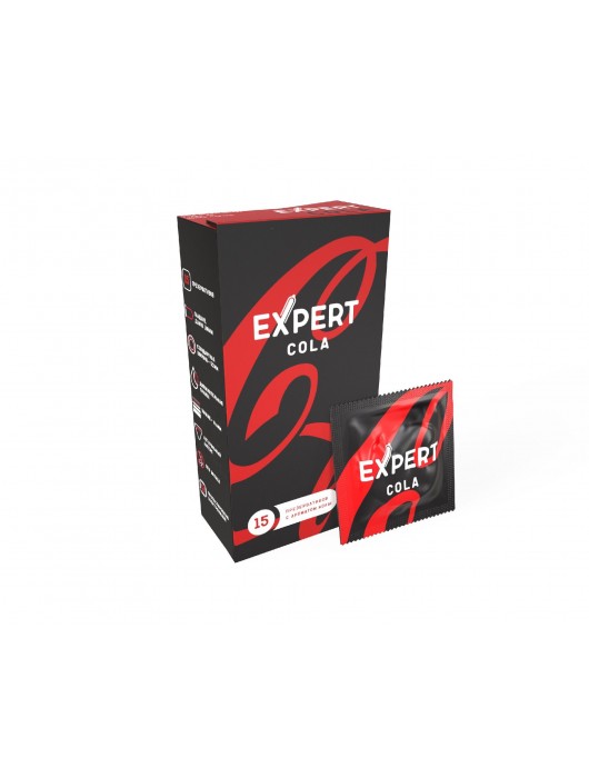 Презервативы с ароматом колы Expert Cola - 15 шт. - Expert - купить с доставкой в Камышине