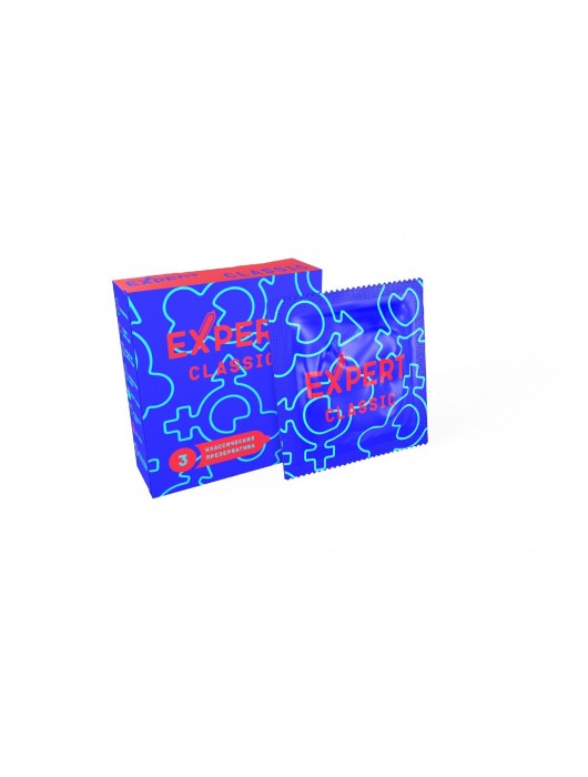 Классические презервативы Expert Classic - 3 шт. - Expert - купить с доставкой в Камышине