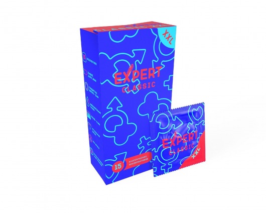 Презервативы увеличенного размера Expert Classic XXL - 15 шт. - Expert - купить с доставкой в Камышине