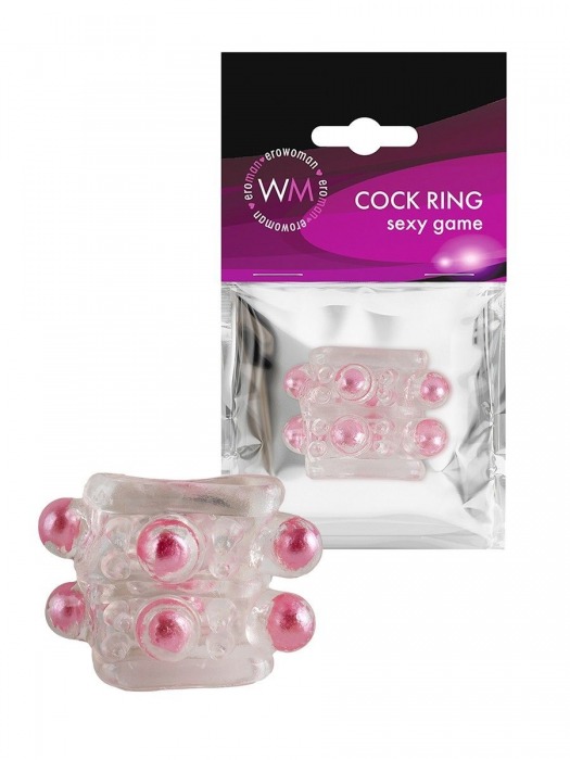 Прозрачная насадка на пенис с цветными шариками - Erowoman-Eroman - в Камышине купить с доставкой