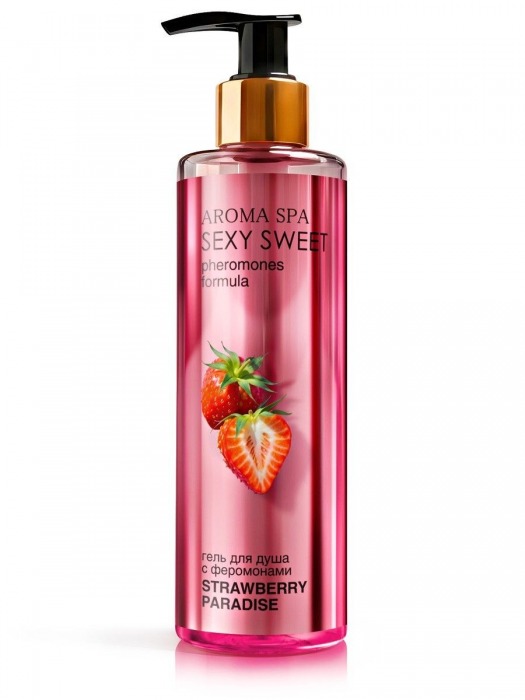 Гель для душа с феромонами и ароматом клубники Strawberry Paradise - 200 мл. -  - Магазин феромонов в Камышине