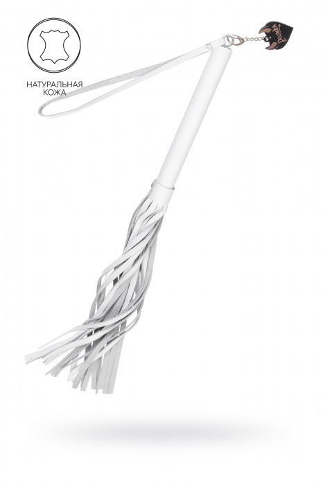 Белая кожаная плеть - 50 см. - Pecado - купить с доставкой в Камышине