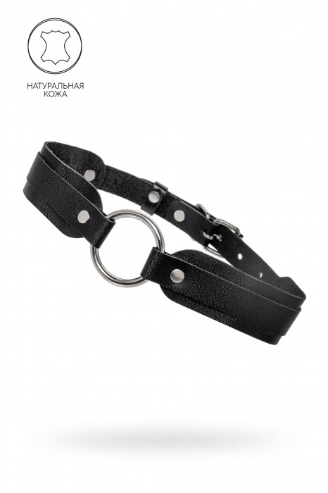 Черный кожаный чокер-ошейник со скруглёнными углами - Pecado - купить с доставкой в Камышине