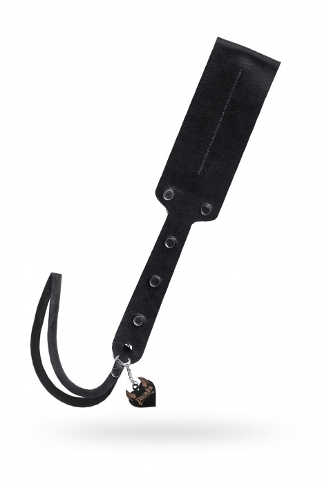 Черный кожаный пэддл - 32 см. - Pecado - купить с доставкой в Камышине