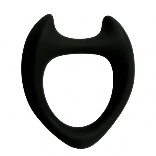 Черное эрекционное кольцо с рожками Wooomy Toro M - Adrien Lastic - в Камышине купить с доставкой