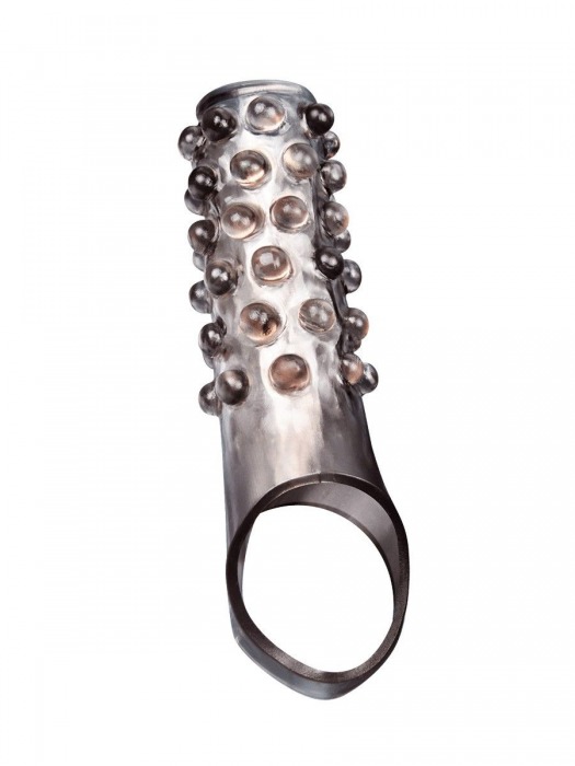 Дымчатая насадка на пенис с выпуклостями - 11 см. - Sex Expert - в Камышине купить с доставкой