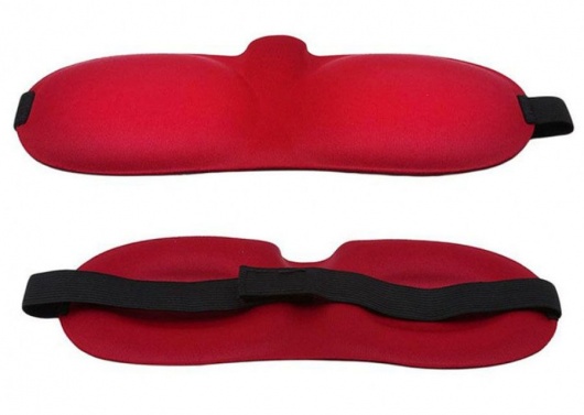 Красная глухая маска на резинке - Sitabella - купить с доставкой в Камышине