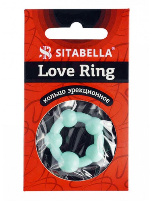 Цветное эрекционное кольцо с 5 бусинами Love Ring - Sitabella - в Камышине купить с доставкой