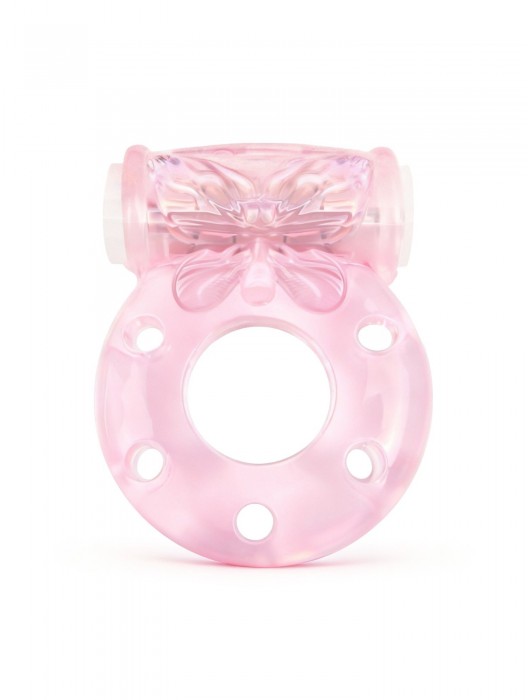 Розовое эрекционное виброкольцо с бабочкой - 1137 - в Камышине купить с доставкой