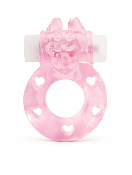 Розовое эрекционное виброкольцо в форме зайчика - 1137 - в Камышине купить с доставкой