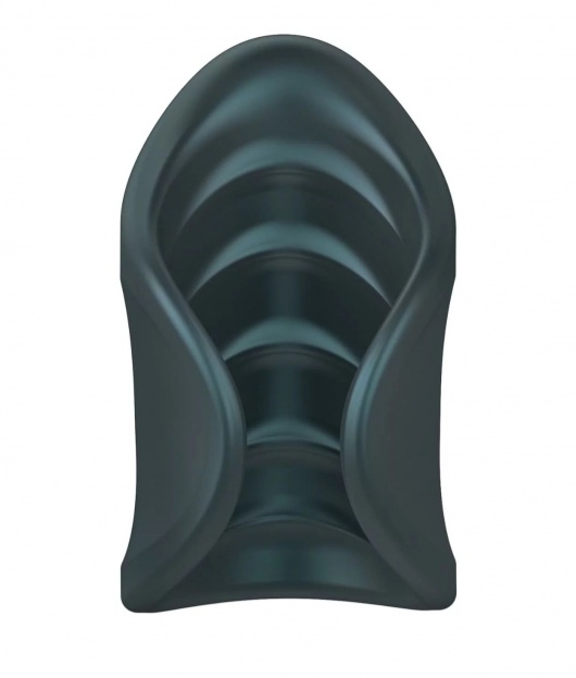 Серый сквозной мастурбатор с вибрацией Manwan Starter - Manwan - в Камышине купить с доставкой