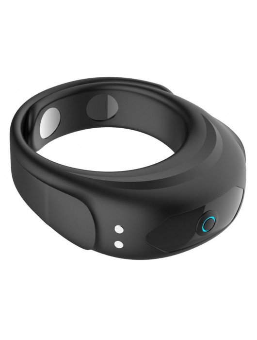 Черное эрекционное виброкольцо на ремешках - Boys of Toys - в Камышине купить с доставкой