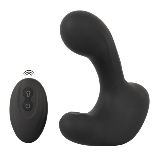 Черная анальная вибропробка с функцией расширения RC Butt Plug with 3 functions - Orion - в Камышине купить с доставкой