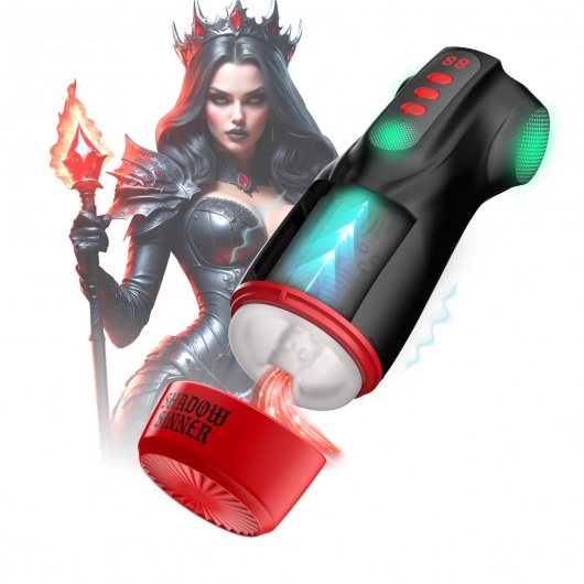 Интерактивный мастурбатор Raven с вакуумом, вибрацией и подсветкой - Shots Media BV - в Камышине купить с доставкой