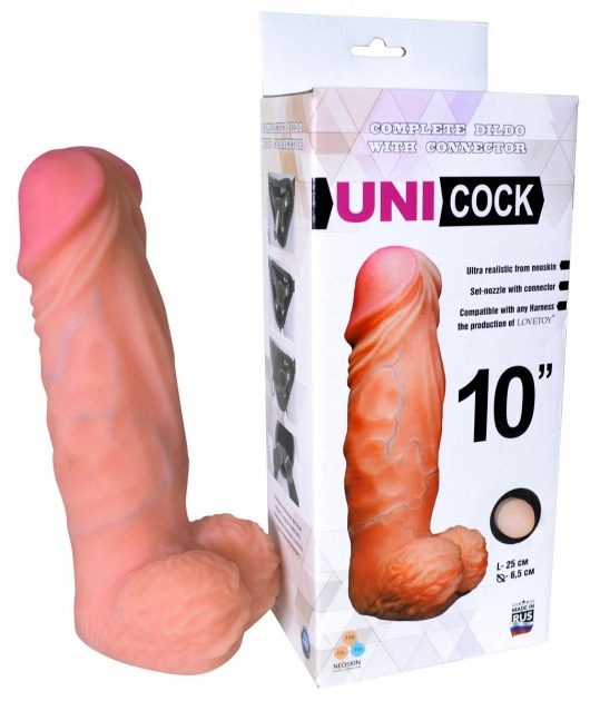 Фаллическая насадка Харнесс UNICOCK 10  - 25 см. - LOVETOY (А-Полимер) - купить с доставкой в Камышине