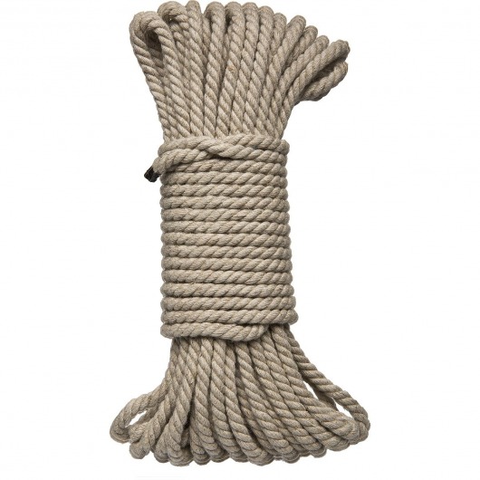 Бондажная пеньковая верёвка Kink Bind   Tie Hemp Bondage Rope 50 Ft - 15 м. - Doc Johnson - купить с доставкой в Камышине