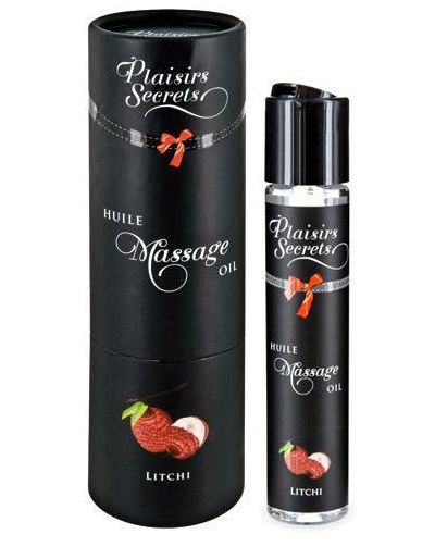 Массажное масло с ароматом личи Huile de Massage Gourmande Litchi - 59 мл. - Plaisir Secret - купить с доставкой в Камышине