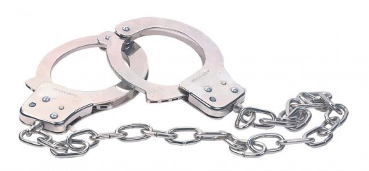 Наручники из металла с длинной цепочкой CHROME HANDCUFFS METAL HANDCUFFS W. KEY - NMC - купить с доставкой в Камышине