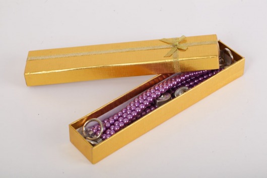 Фиолетовые оковы на ноги из бус - White Label - купить с доставкой в Камышине