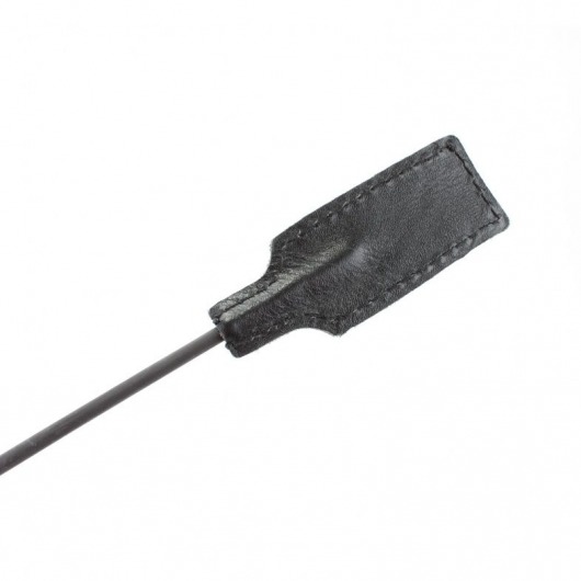 Чёрный профессиональный стек с золотистой рукоятью - 73 см. - БДСМ Арсенал - купить с доставкой в Камышине