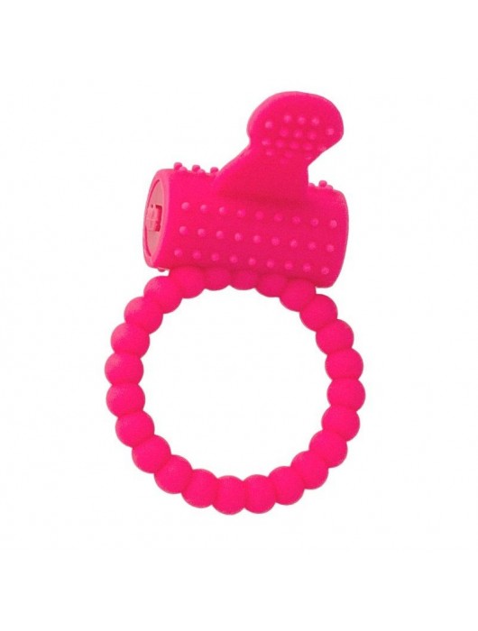 Розовое силиконовое виброкольцо A-toys - A-toys - в Камышине купить с доставкой