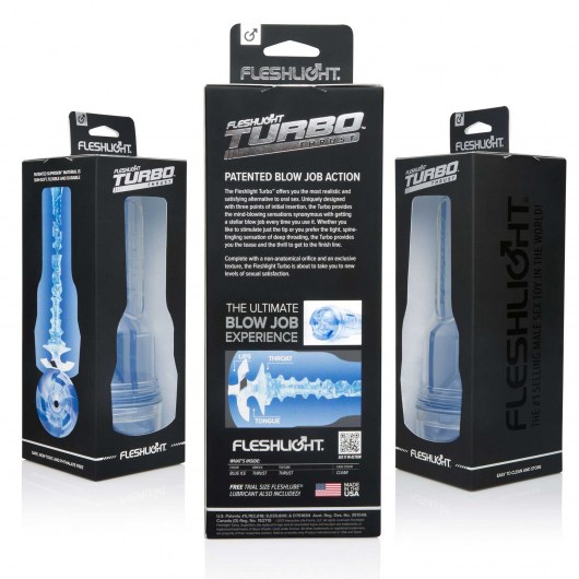 Мастурбатор Fleshlight Turbo - Trust Blue Ice - Fleshlight - в Камышине купить с доставкой