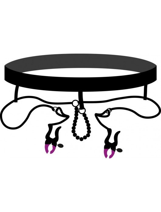 Трусики с зажимами для половых губ и бусинками для массажа промежности - Orion - купить с доставкой в Камышине