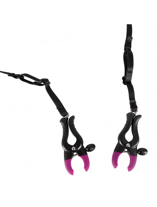 Трусики с зажимами для половых губ и бусинками для массажа промежности - Orion - купить с доставкой в Камышине