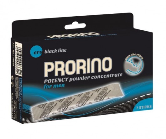 БАД для мужчин PRORINO M black line powder - 7 саше (6 гр.) - Ero - купить с доставкой в Камышине