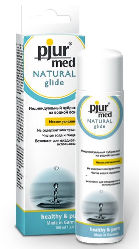 Нейтральный лубрикант на водной основе pjur MED Natural glide - 100 мл. - Pjur - купить с доставкой в Камышине