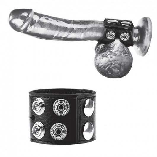 Ремень на член и мошонку 1.5  Cock Ring With Ball Strap - BlueLine - купить с доставкой в Камышине