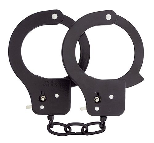 Чёрные наручники из листового металла BONDX METAL CUFFS BLACK - Dream Toys - купить с доставкой в Камышине