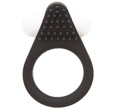 Чёрное эрекционное кольцо LIT-UP SILICONE STIMU RING 1 BLACK - Dream Toys - в Камышине купить с доставкой