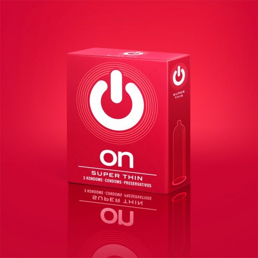 Супертонкие презервативы ON) Super Thin - 3 шт. - ON) - купить с доставкой в Камышине