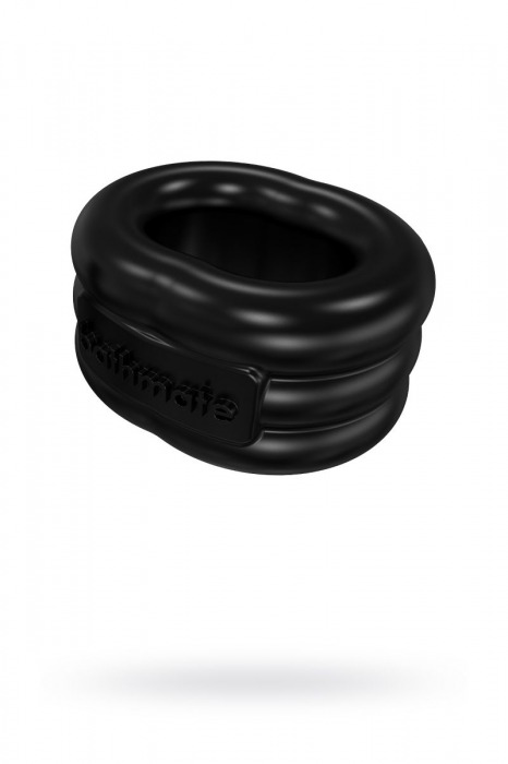 Чёрное эрекционное виброкольцо Stretch - Bathmate - в Камышине купить с доставкой