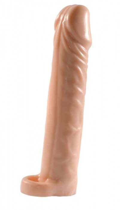 Телесная насадка-удлинитель Extension sleeve с подхватом - 17 см. - Sitabella - в Камышине купить с доставкой